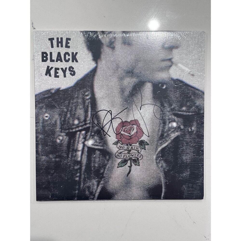 The Black Keys No Rain, No Flowers Autographed Signed Sky Blue Vinyl LP - New #3